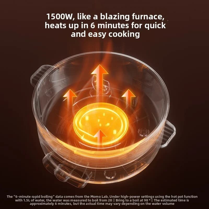 Electric Cooking Pot With Steamer, 7L or 8L, 220V