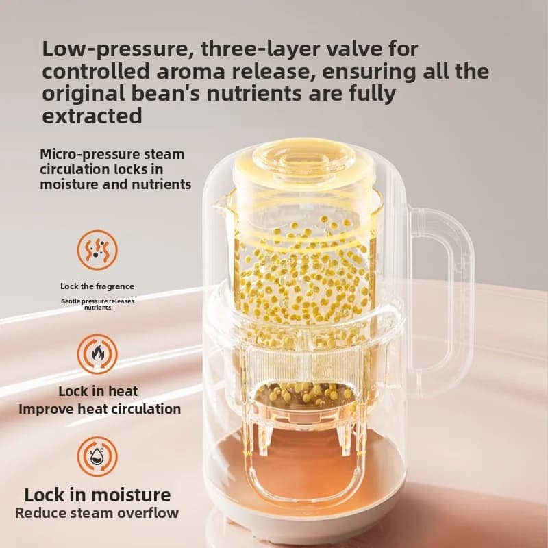 1.2L Heating Blender with Touch Control, Glass Body
