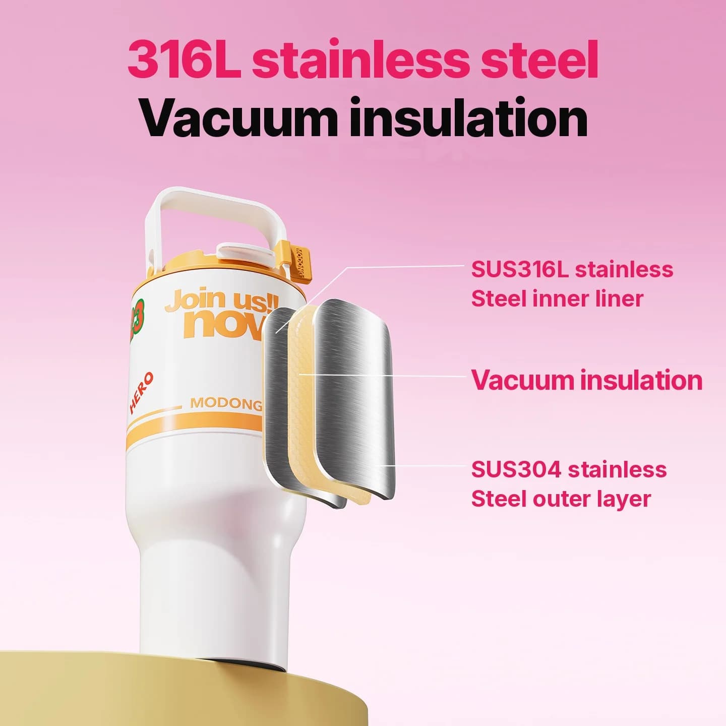 Electric Heating Cup With Stirring Function, 220V Portable
