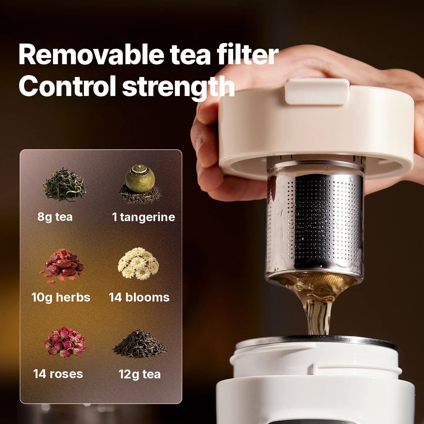 Portable Electric Heating Cup with Temperature Control