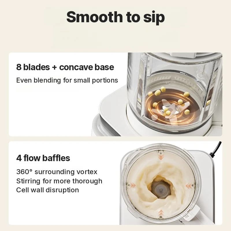 Heating Blender With Dual Cups And Auto Keep Warm