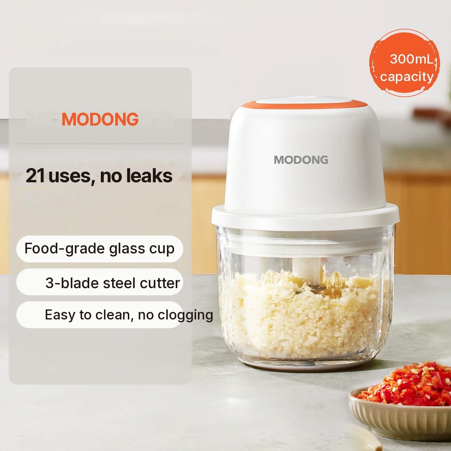 Electric Baby Food Maker Glass Cup 300ml 45W