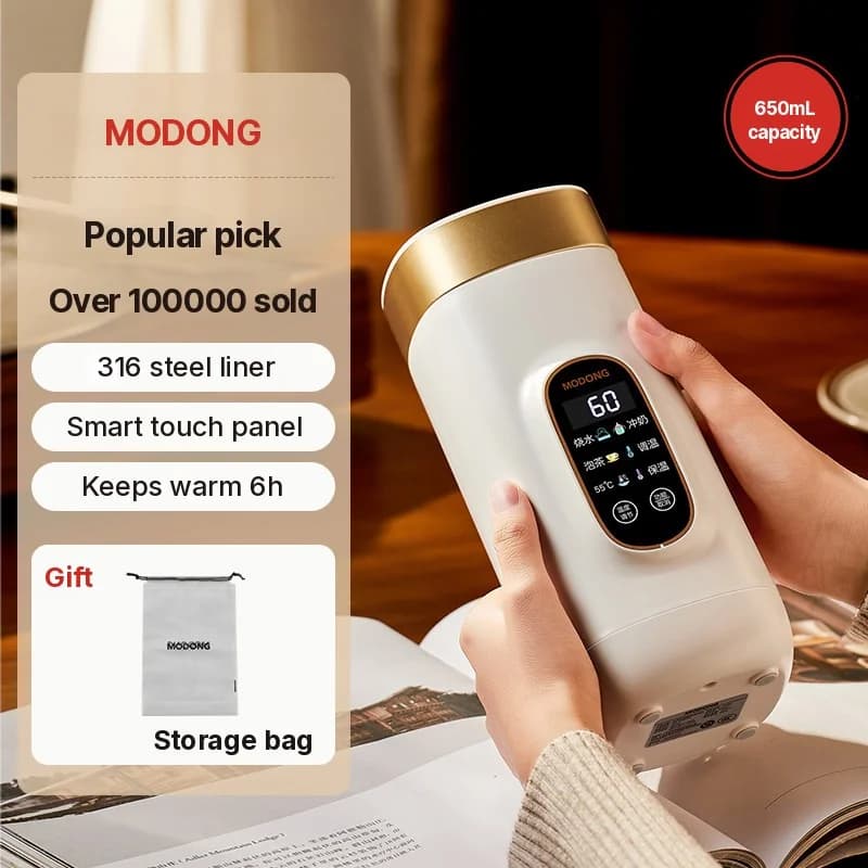 Portable Electric Heating Cup With Temperature Control