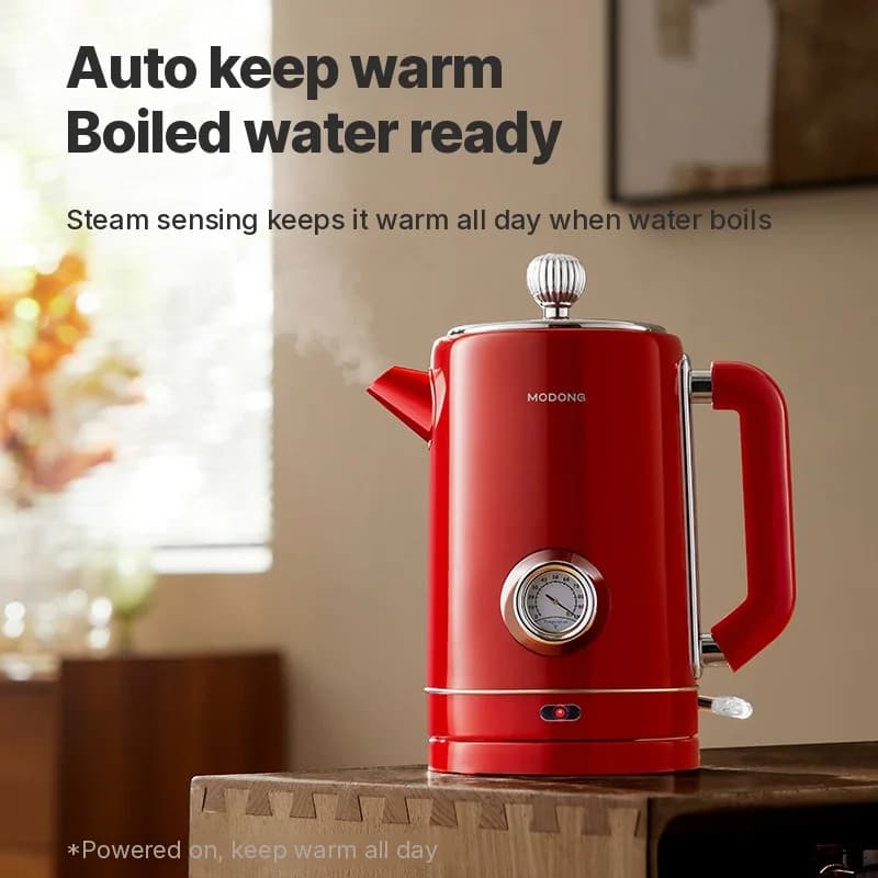 304 Stainless Steel Electric Kettle 1.8L Keep Warm 1500W