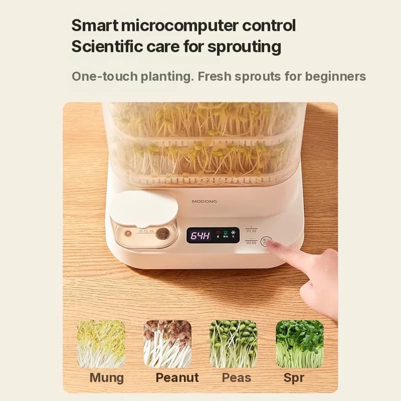 Electric Sprout Maker for Home 1.5L 20W 3-Layer