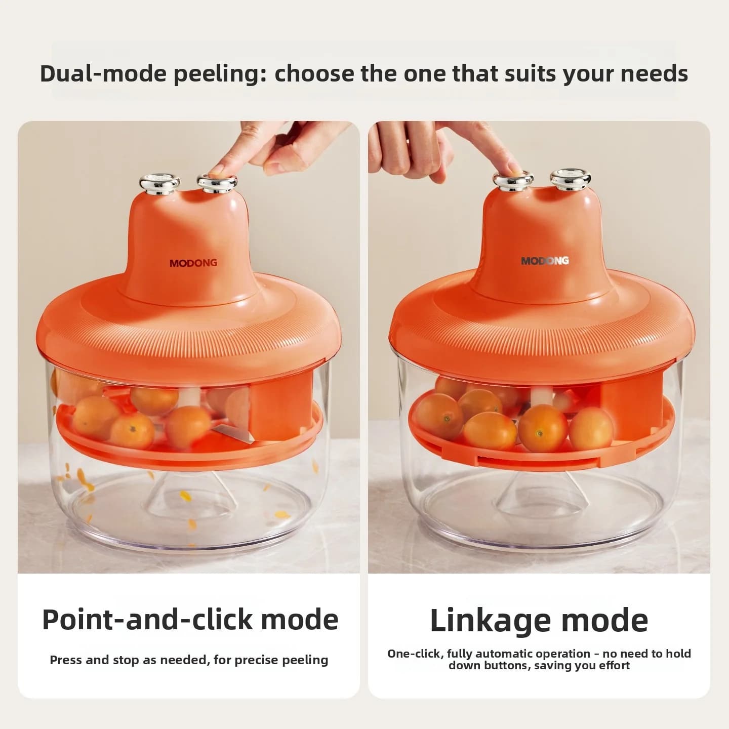 Automatic Fruit Peeler and Garlic Skin Remover