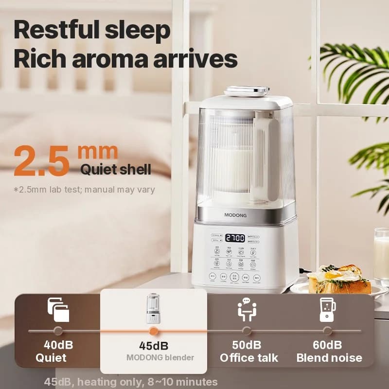 Heating Blender With Dual Cups And Auto Keep Warm
