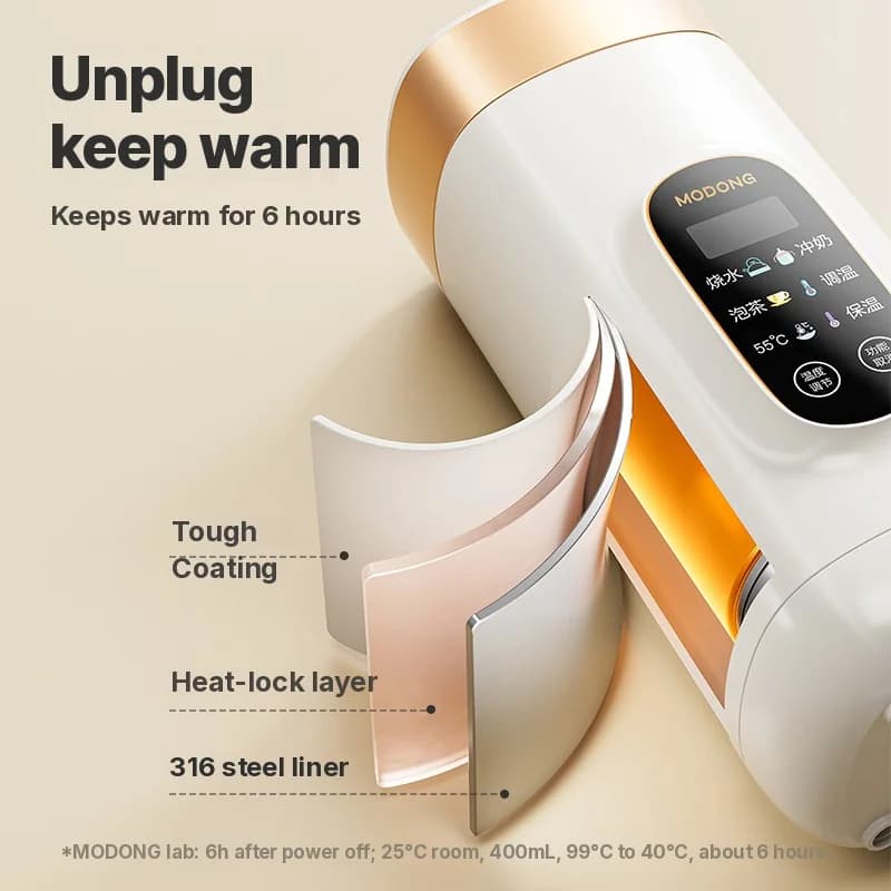 Portable Electric Heating Cup With Temperature Control
