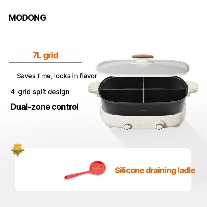 Electric Hot Pot 7L Divider Or Four-Grid, 220V, Split Pot
