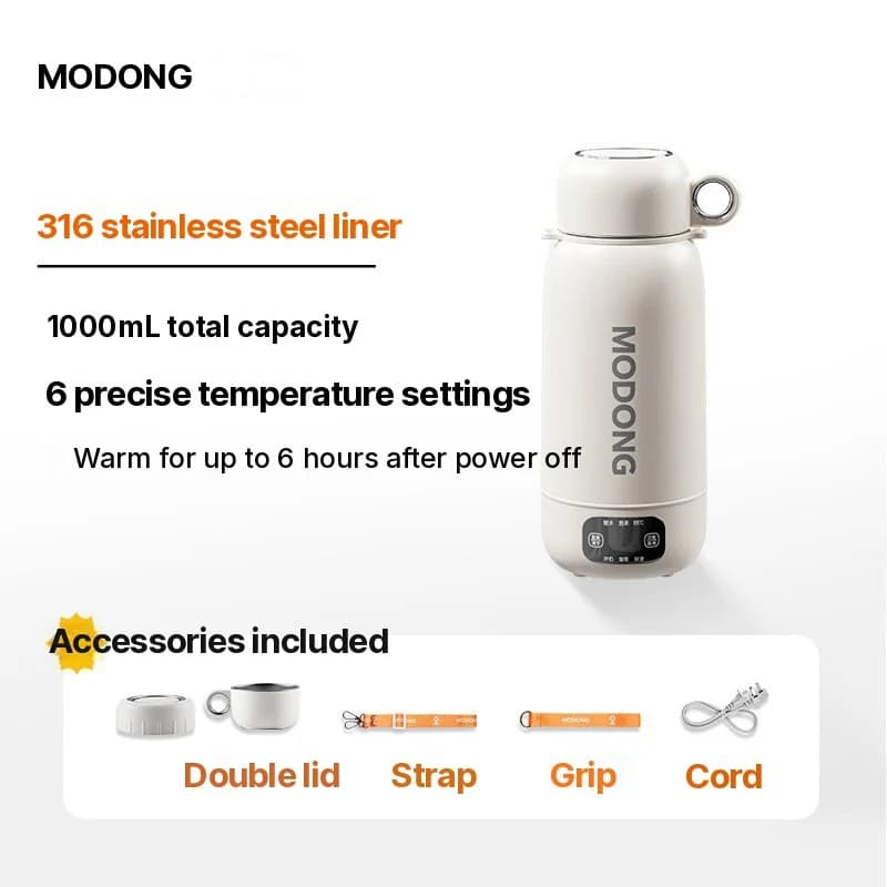Portable Electric Travel Kettle 1L 304 or 316 Stainless Steel