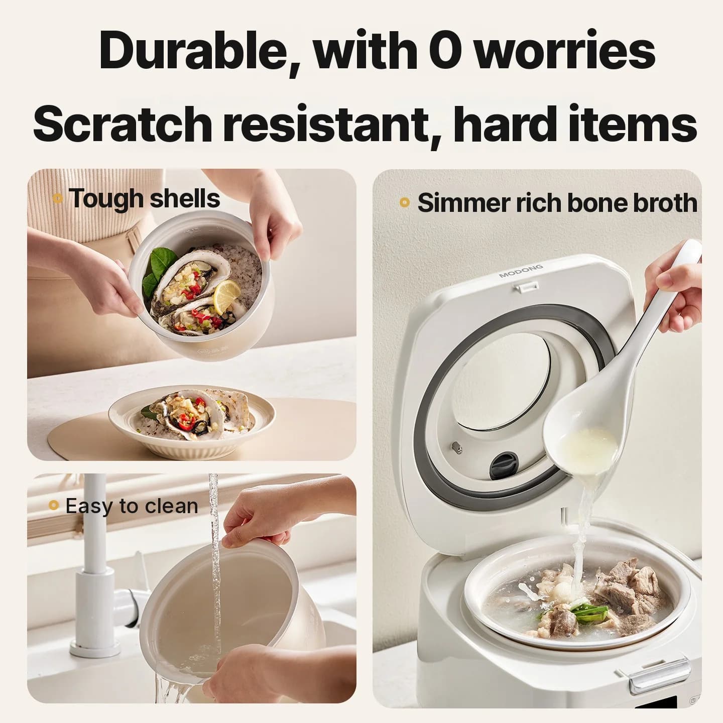 2L Electric Rice Cooker With Low-Sugar Cooking and Keep Warm