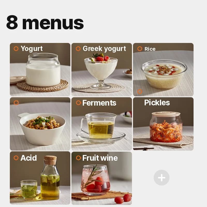 Electric Yogurt Maker With Glass Inner Pot And Timer