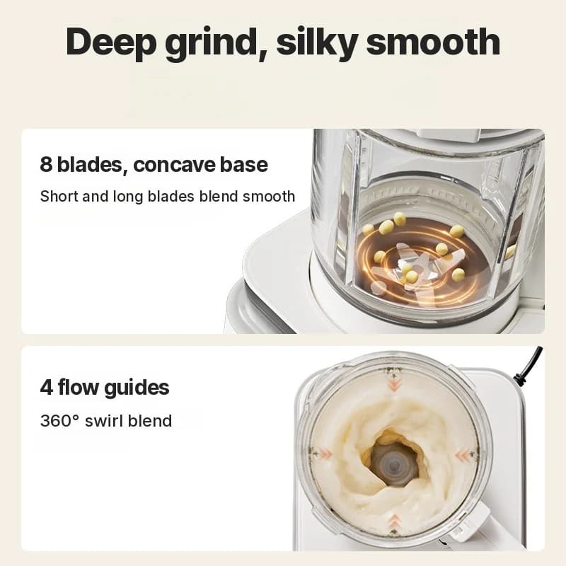 Heating Blender With Quiet Operation and Keep Warm Function