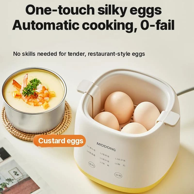 Electric Egg Boiler 4-6 Eggs With Egg Custard Bowl