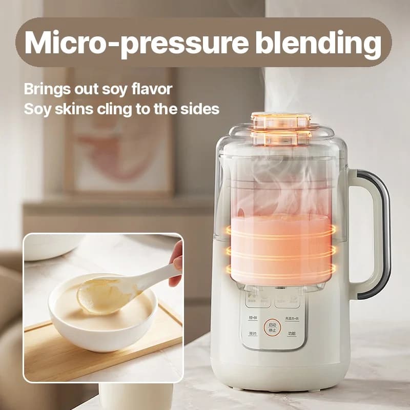 1.2L Heating Soy Milk Maker Blender with Stainless Steel Inner Pot