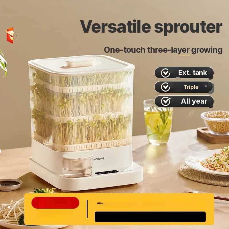 Electric Sprout Maker for Home 1.5L 20W 3-Layer