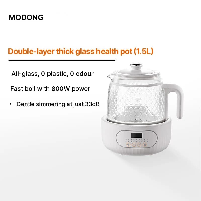 Electric Health Pot Glass Body Thermostatic Tea Maker