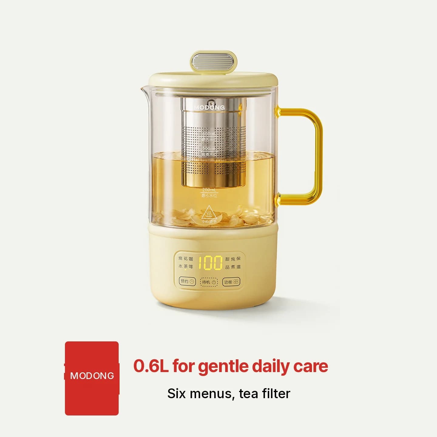 Glass Electric Heating Cup With Temperature Control For Baby Milk