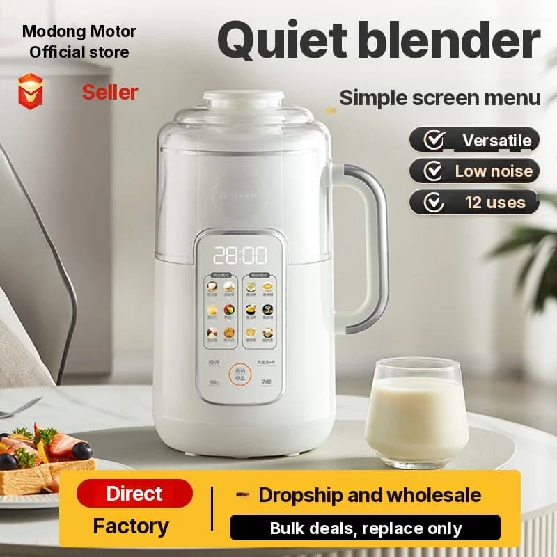 Heating Blender With 1.2L Capacity, Touch Control, Stainless Steel