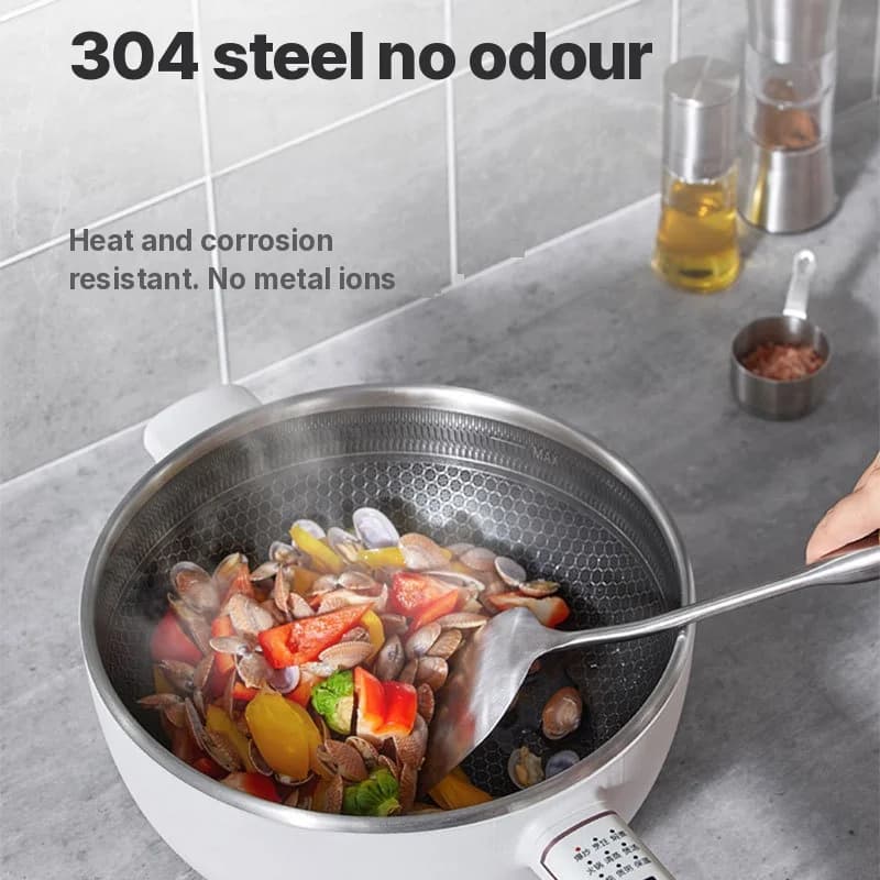 Stainless Steel Electric Cooking Pot 6L Touch Control 220V