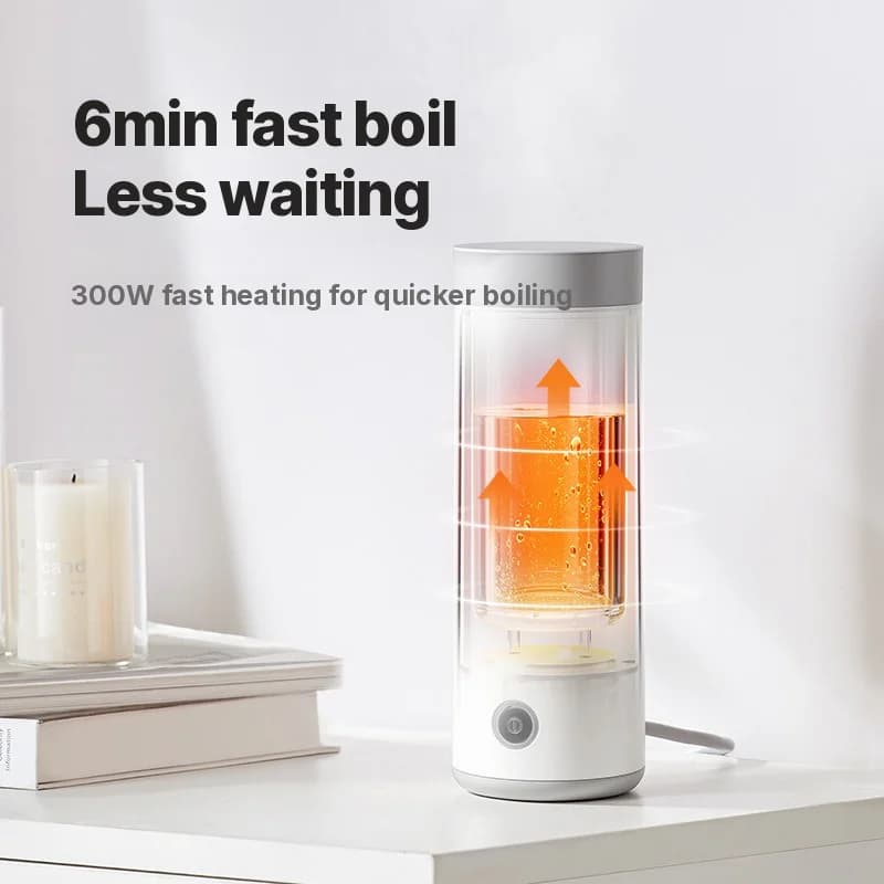 Portable Electric Heating Water Cup 304 Liner 300ml