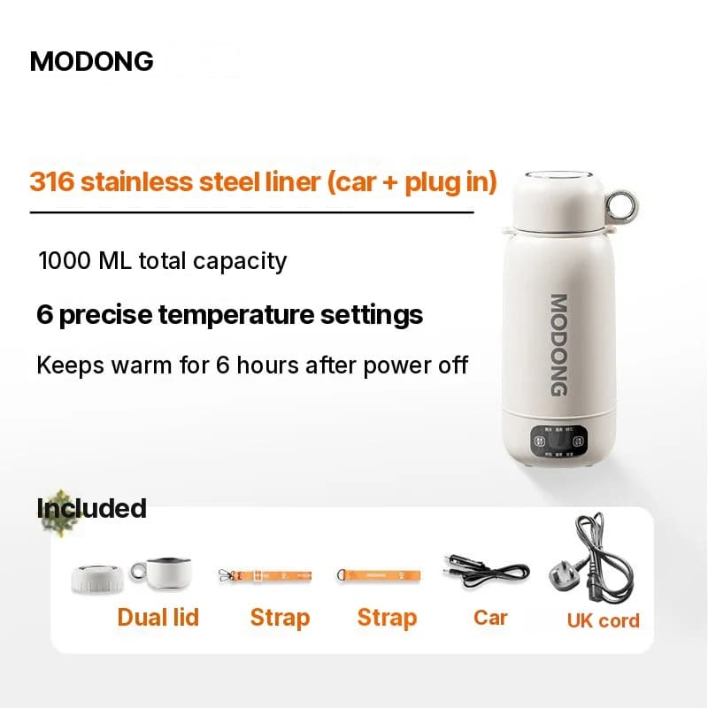 Portable Electric Travel Kettle 1L 304 or 316 Stainless Steel