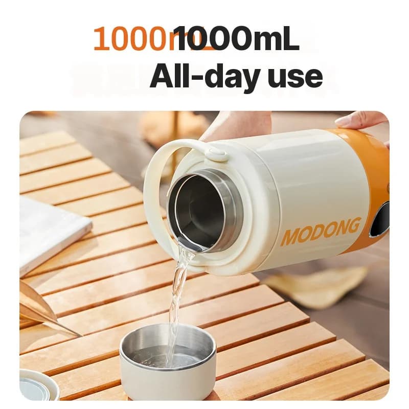 Portable Electric Water Heating Cup 1L 110V-240V