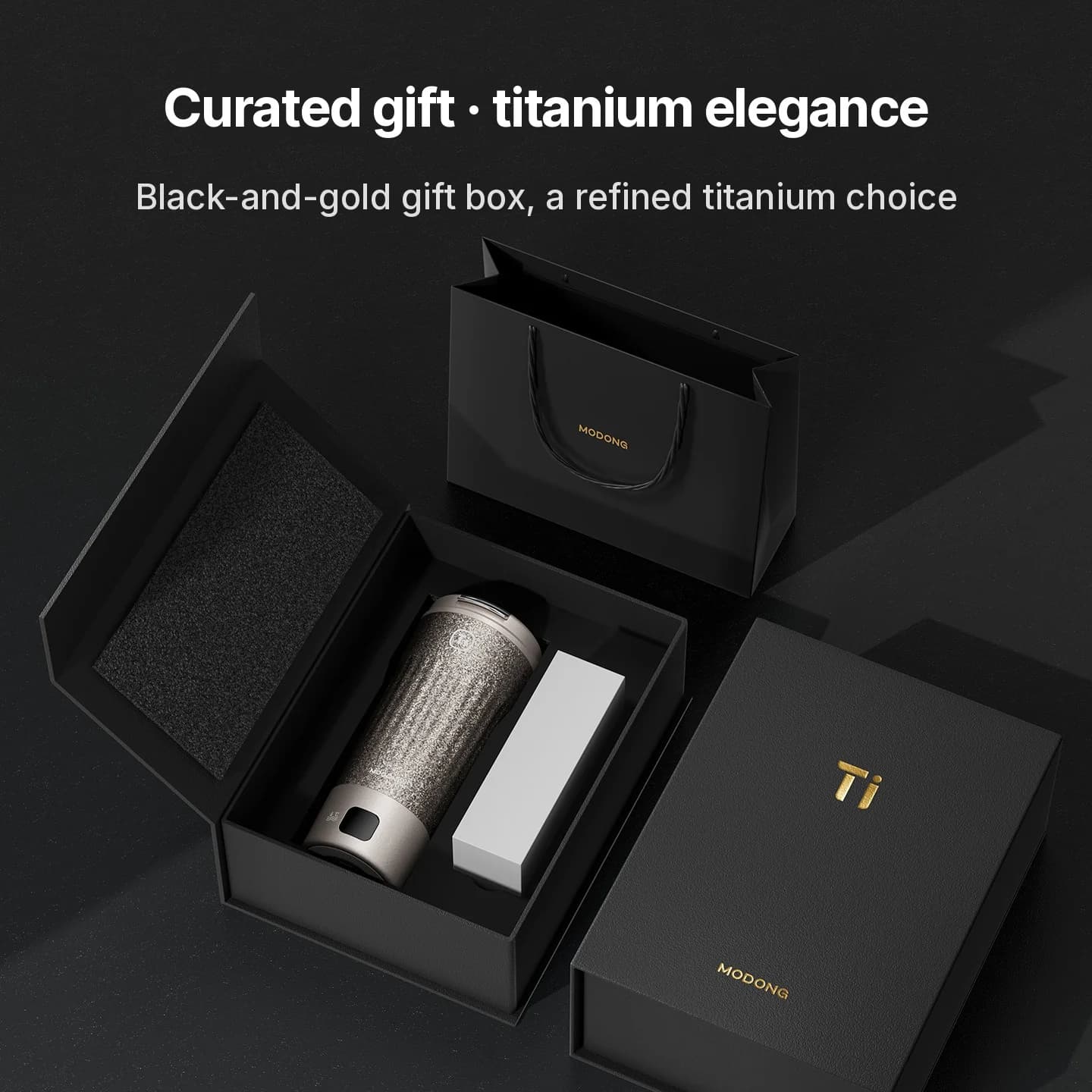 Portable Titanium Electric Heating Cup 400ml Temperature Display