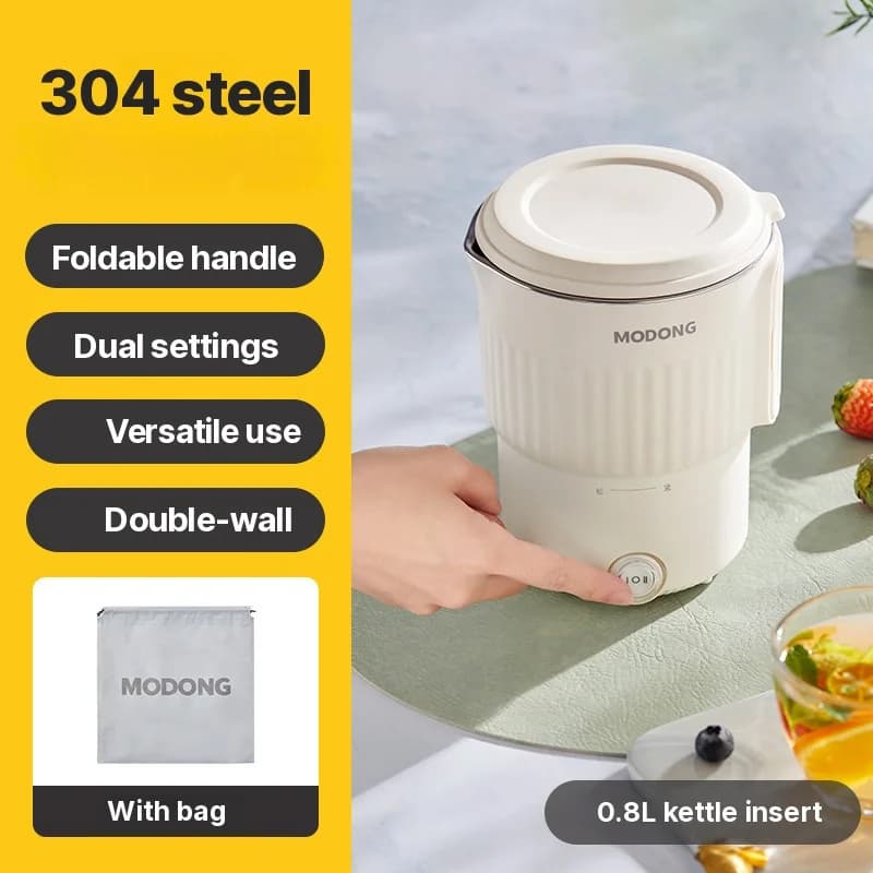 Foldable Stainless Steel Electric Travel Kettle Cup
