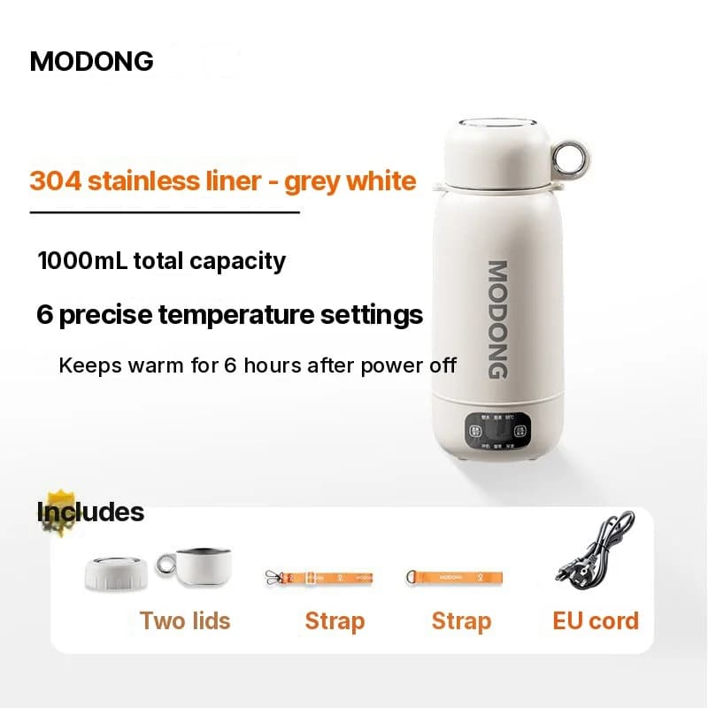 Portable Electric Travel Kettle 1L 304 or 316 Stainless Steel