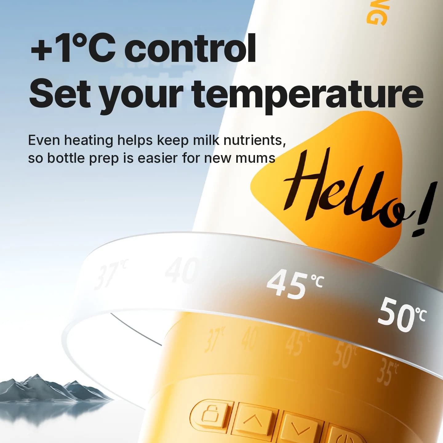 Portable Electric Heating Cup With Temperature Control