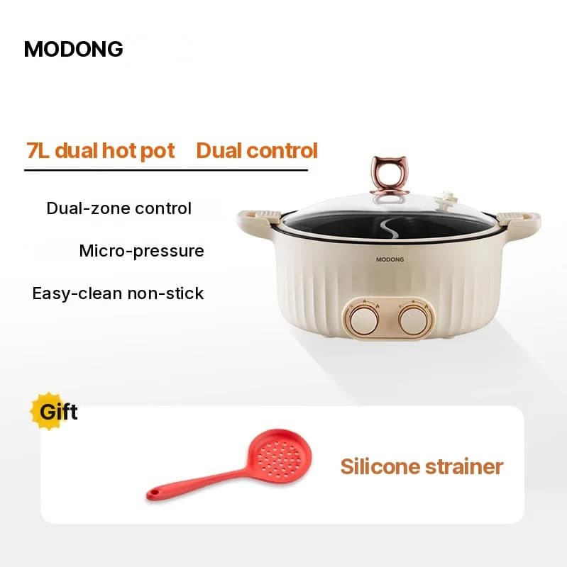 Electric Hot Pot Divider Pot 6L-8L, 220V, 5-6 Person