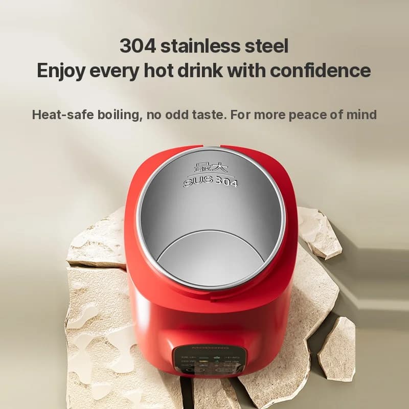 Portable Electric Heating Water Cup 650ml 304 Liner 220V