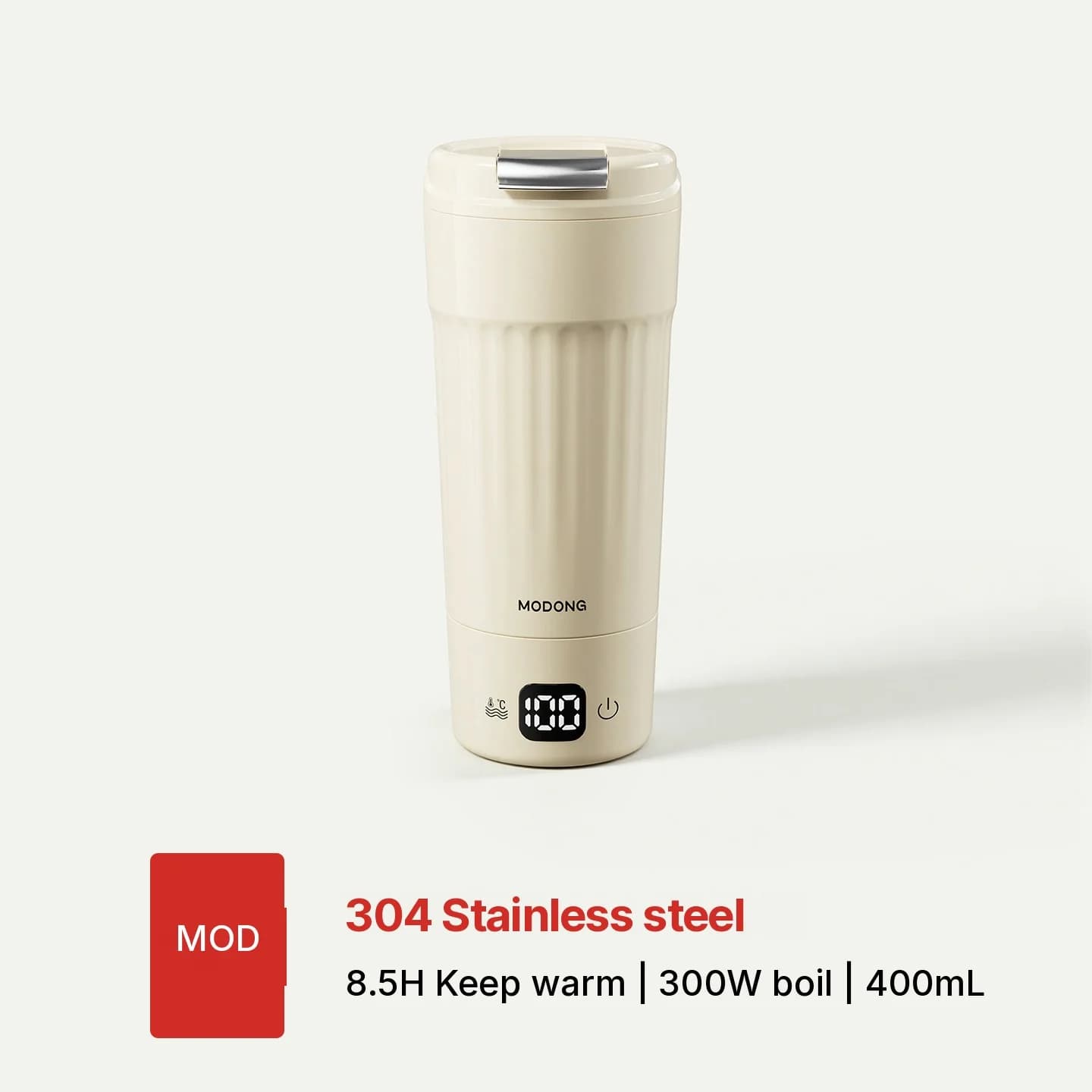 Portable Electric Heating Cup, 400mL, 7 Temperature Settings