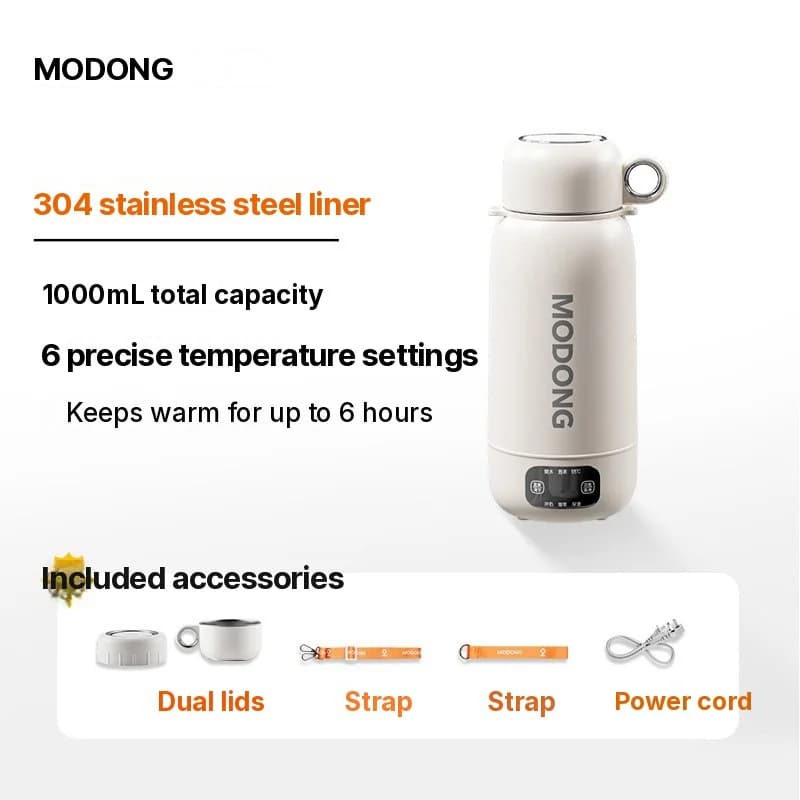 Portable Electric Travel Kettle 1L 304 or 316 Stainless Steel