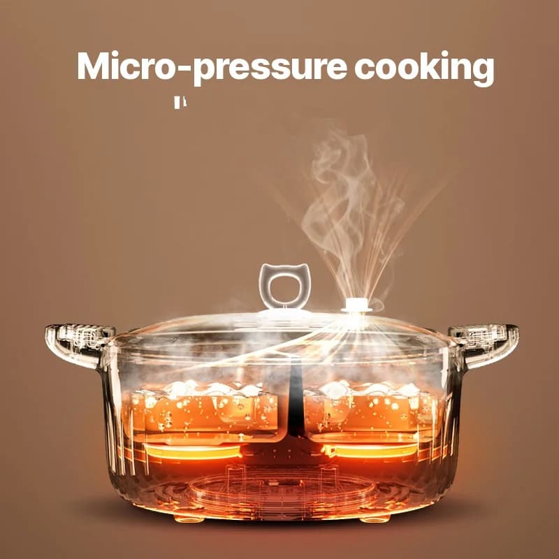 7L Dual-Zone Electric Hot Pot with Independent Temperature Control