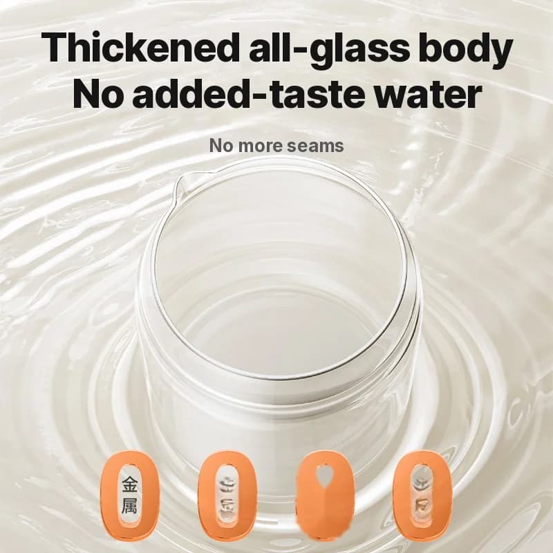 Glass Electric Health Pot with Dual-Layer Anti-Scald