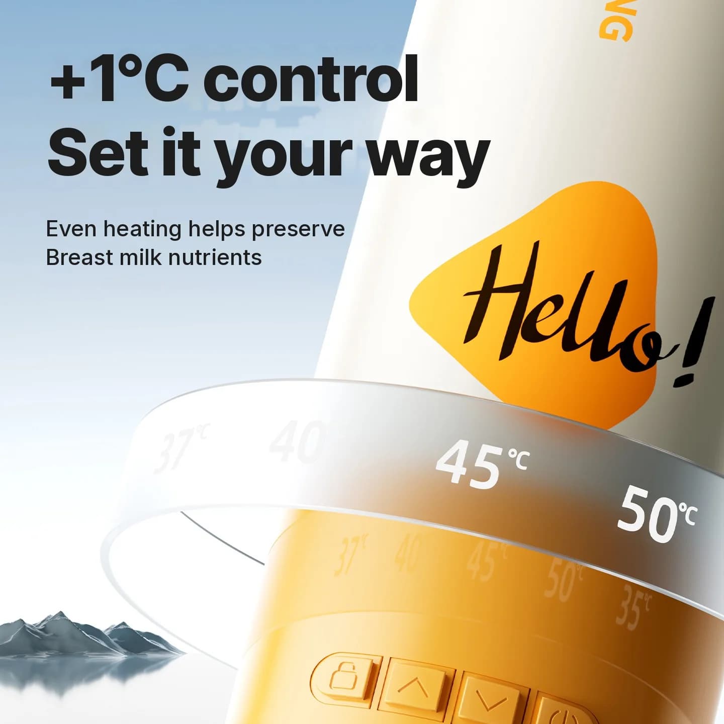 Portable Electric Heating Cup With Temperature Control