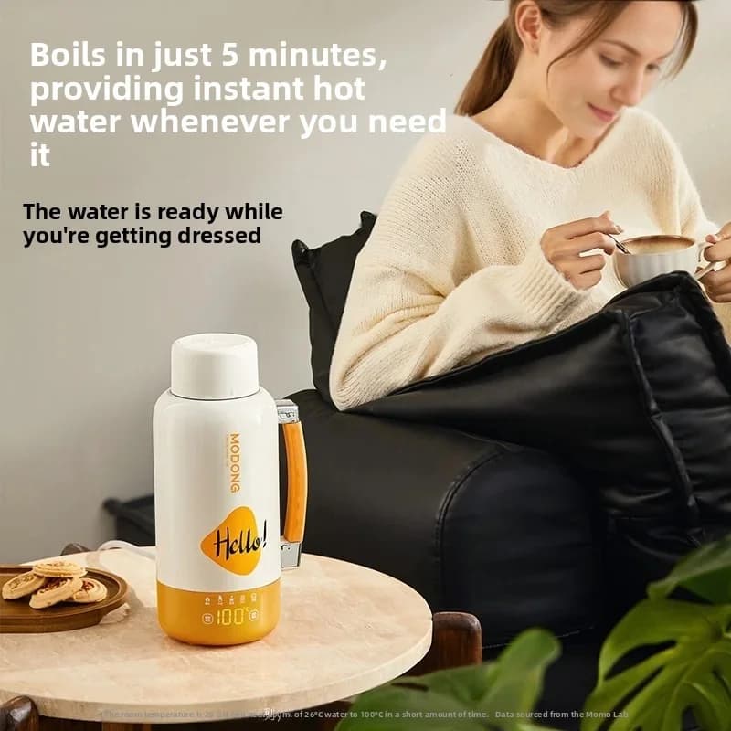 Portable Electric Travel Kettle Cup with Auto Shut-Off