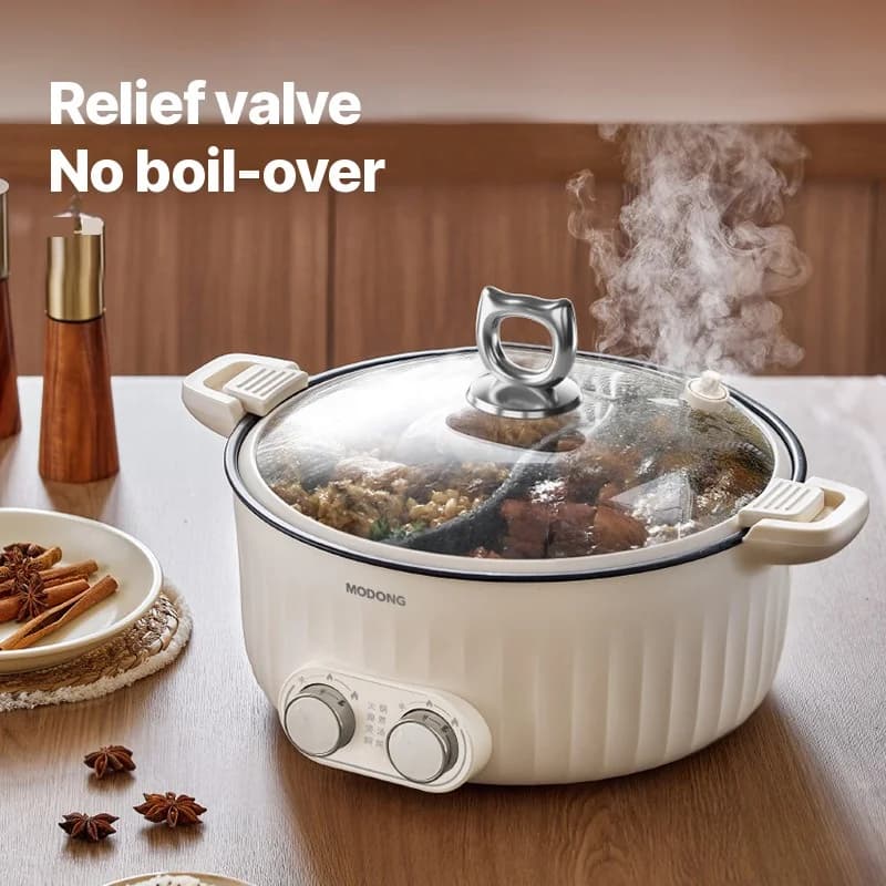 7L Dual-Zone Electric Hot Pot with Independent Temperature Control