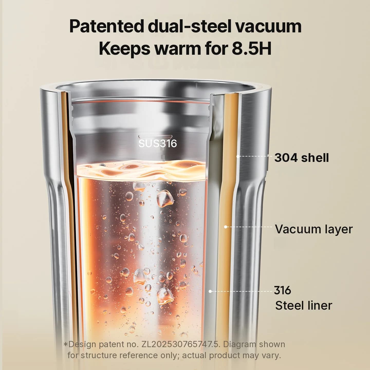 Portable Electric Heating Cup, 400mL, 7 Temperature Settings