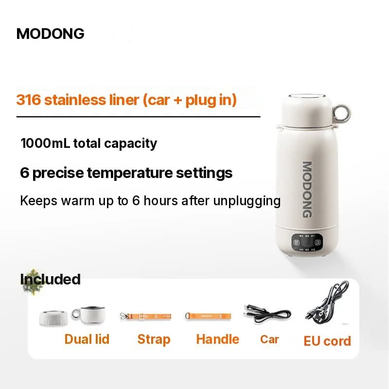Portable Electric Travel Kettle 1L 304 or 316 Stainless Steel