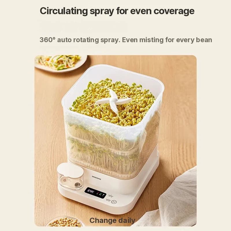 Electric Sprout Maker for Home 1.5L 20W 3-Layer