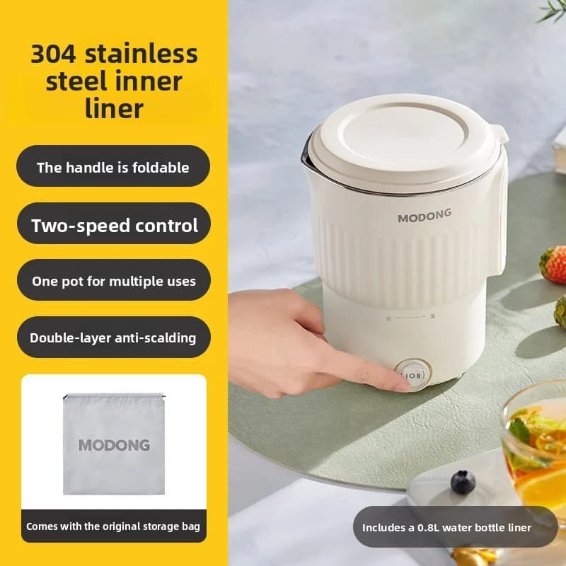 Foldable Stainless Steel Electric Travel Kettle Cup