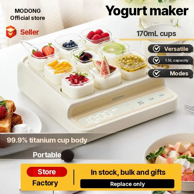 9-Cup Yogurt Maker With Glass Inner Pot And Timer
