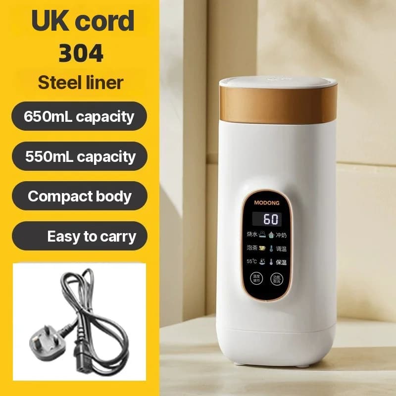 Portable Electric Travel Kettle Cup With Keep Warm