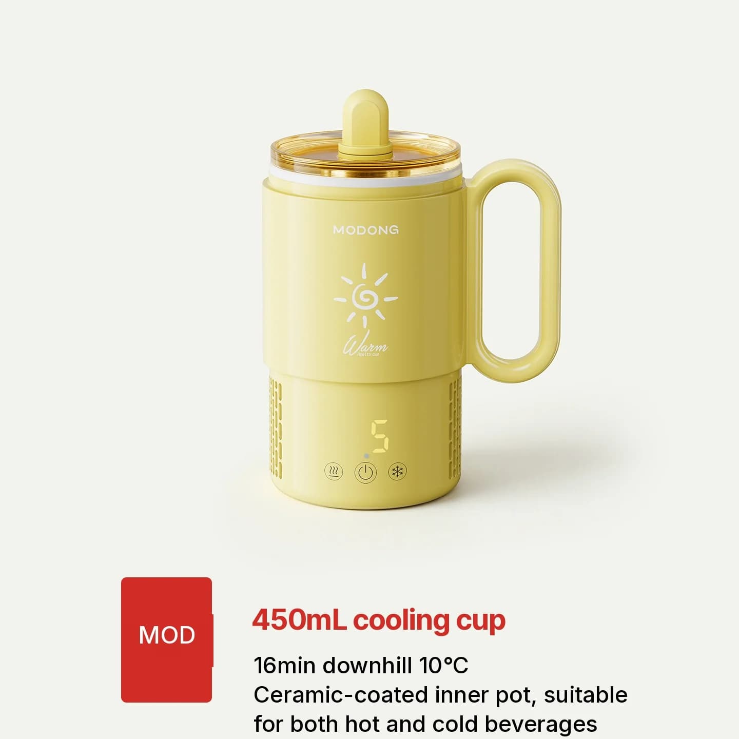 Portable Heating and Cooling Cup 450mL 36W Touch Control