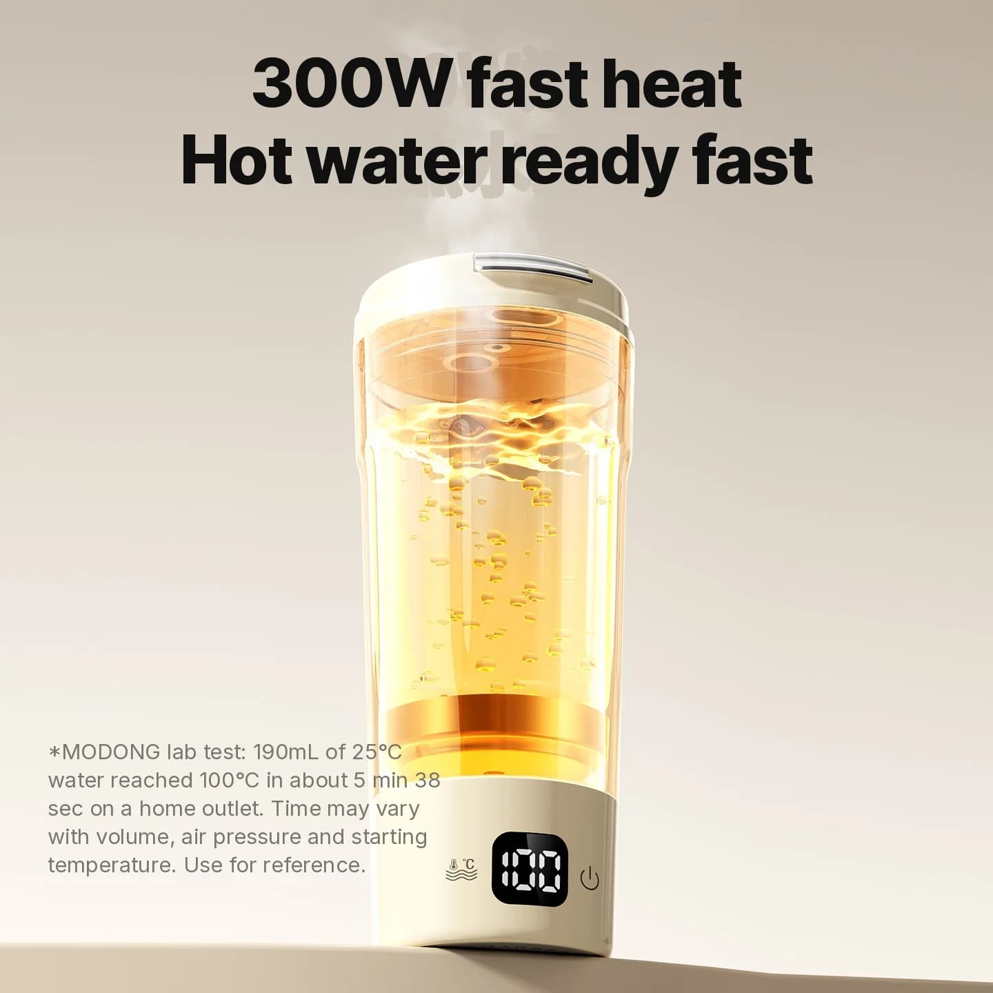 Portable Electric Heating Cup With 7 Temperature Settings