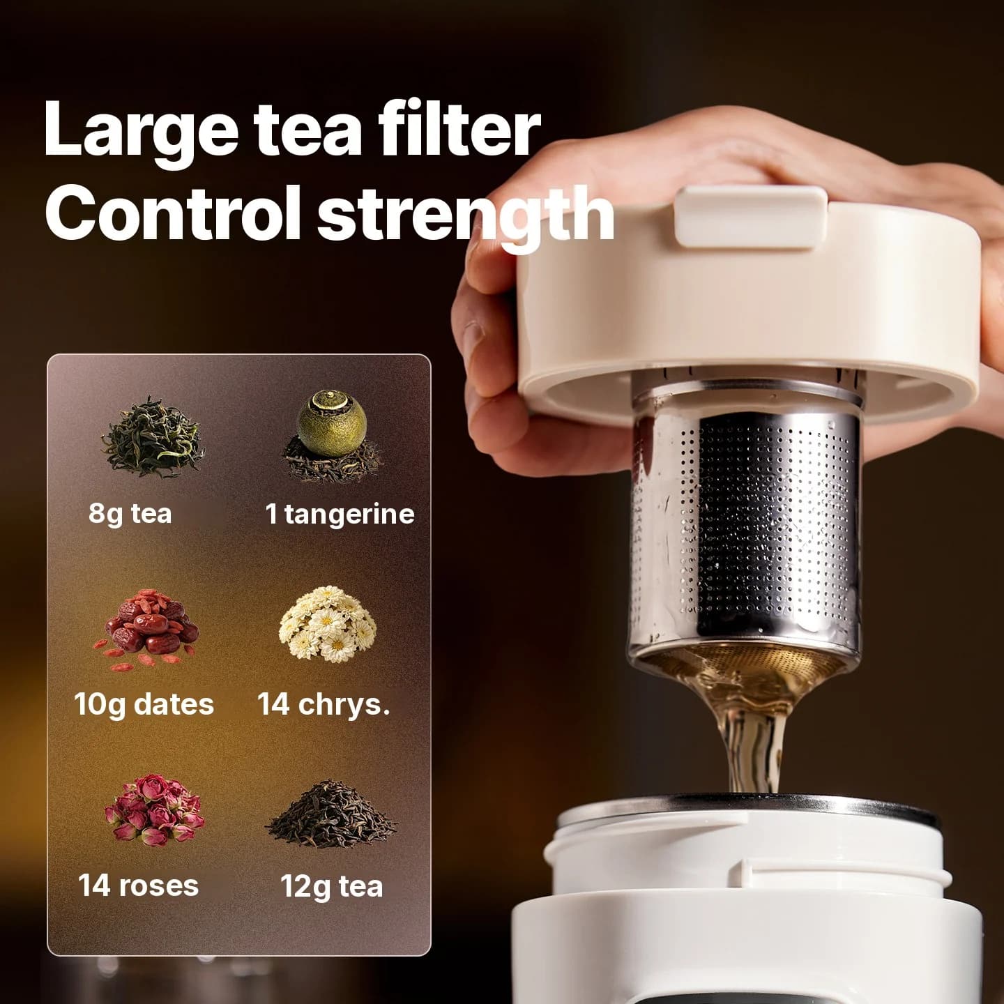 Portable Electric Heating Cup with Temperature Control