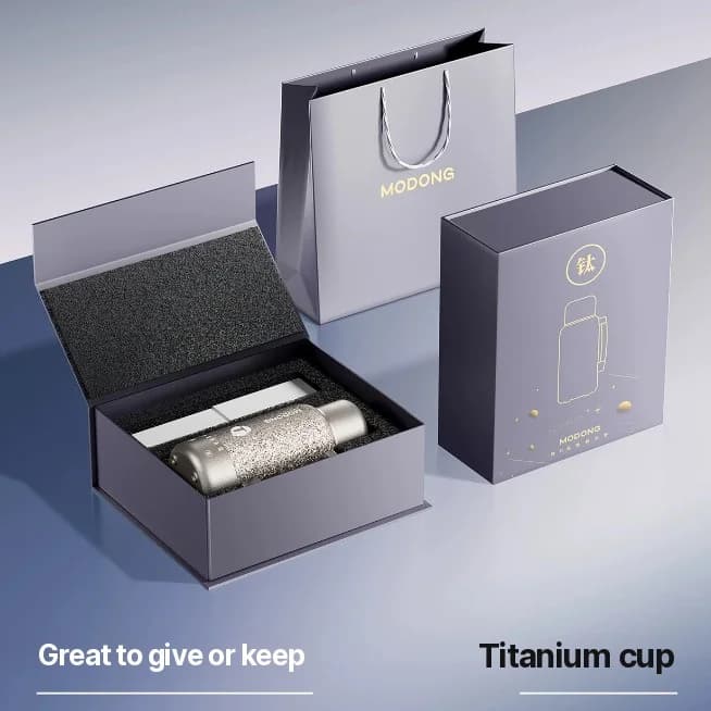 Portable Titanium Electric Heating Cup 1L Dual-Mode Travel Kettle